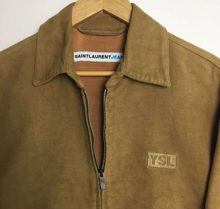 SAINT LAURENT JEANS COACH JACKET Men s Fashion Coats Jackets and Outerwear on Carousell