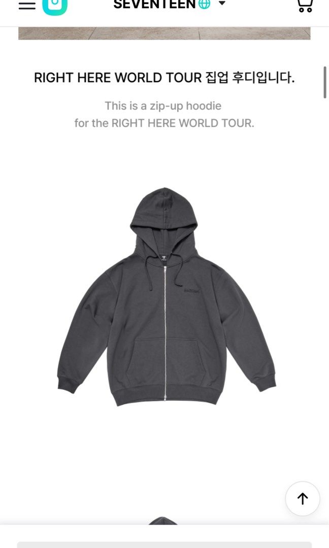 Sweater Seventeen 17 Album Hoodie SEVENTEEN] Right Here World Tour