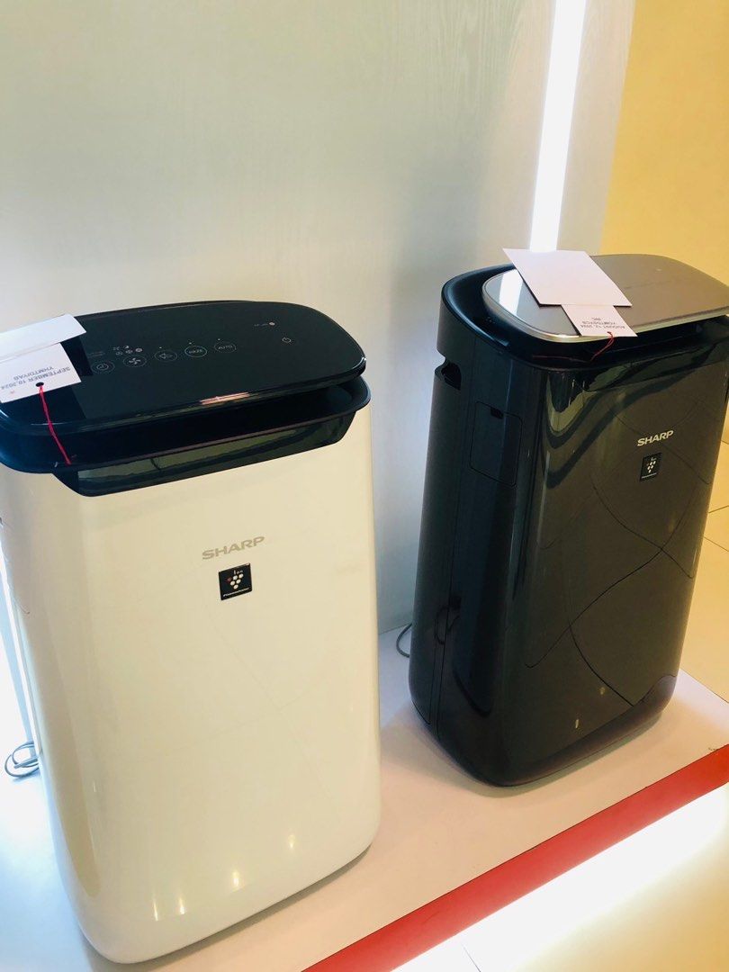 SHARP AIR PURIFIER (Category: Air Purifiers & Dehumidifiers) located in Quezon City. Submitted by maryann.dimalanta (Listing ID 1331695902, Image 1). Description: SHARP Air Purifier FP-J30E-A (23sqm) -6,200 FP-J40E-W (30sqm) -10,700 FP-J60E-W (42sqm) -16,200 FP-J50PH 40sqm - 13,200 FP-J80EP-H (62sqm) -20,000 SHARP Air Purifier w/ Mosquito Catcher FP-JM30EP-B (23sqm) -8,900 FP-JM40EP-B (30sqm) -13,200 FP-GM50E-B (40sqm) -15,500 DW-E16FPW SRP 21,19