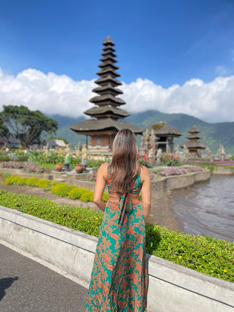 Shein Floral Ring-Linked Dress (Category: Dresses) located in Quezon City. Submitted by nxth.declutters (Listing ID 1331591066, Image 2). Description: Used only once when we went to Bali. Fabric is so lightweight 🩷 Size small.
