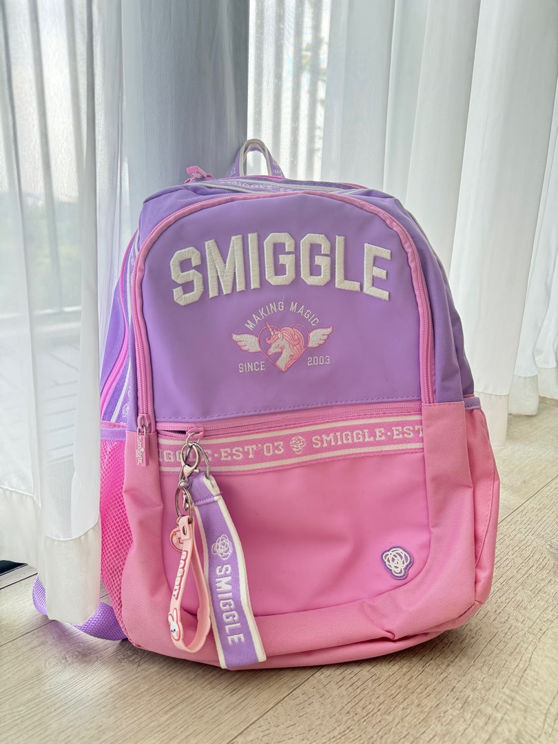 Smiggle Pink Unicorn Backpack, Women's Fashion, Bags Wallets