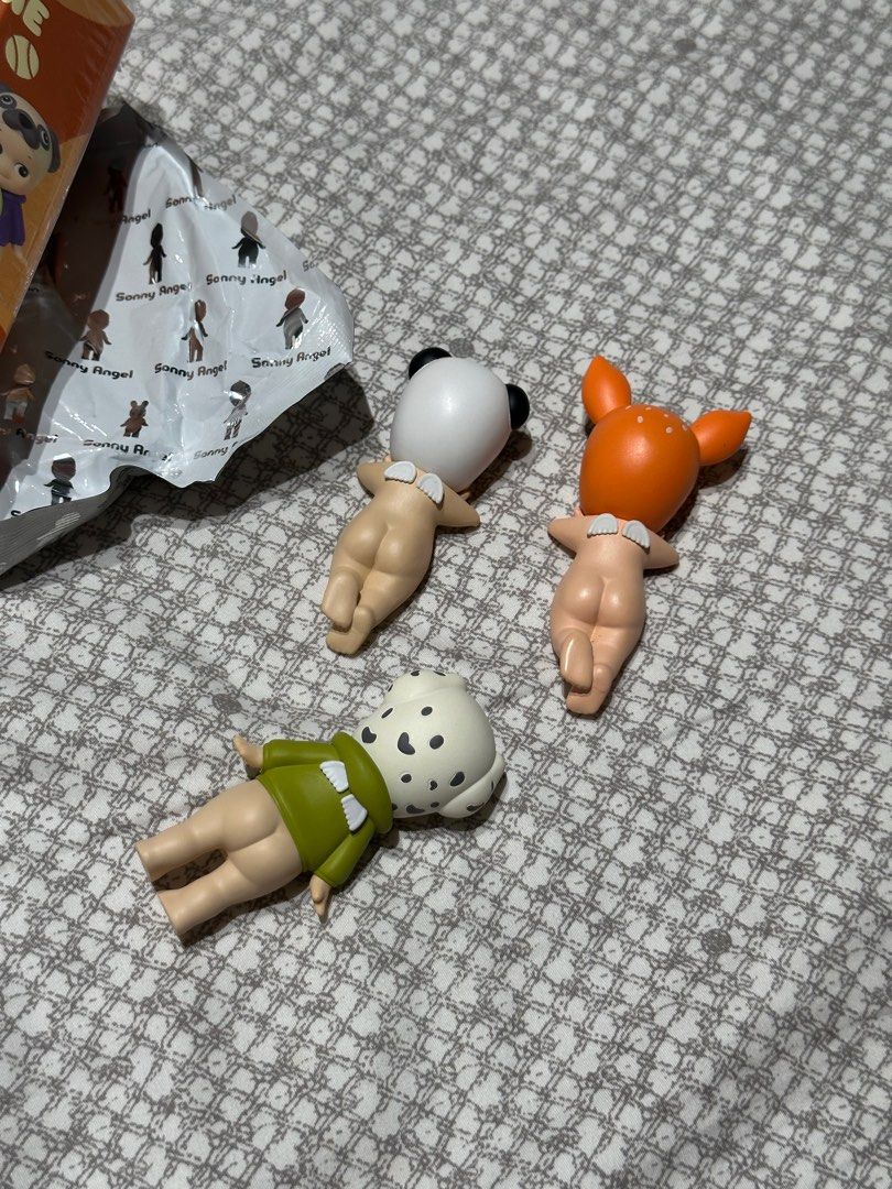 SONNY ANGELS FOR SALE (Category: Designer & Blind Box Toys) located in Quezon City. Submitted by closetraidbya (Listing ID 1331675000, Image 3). Description: FAWN HIPPER- used adhesive 500php PANDA HIPPER- never used (no box) 700 php NEW DOG SERIES OPENED- 750 php .