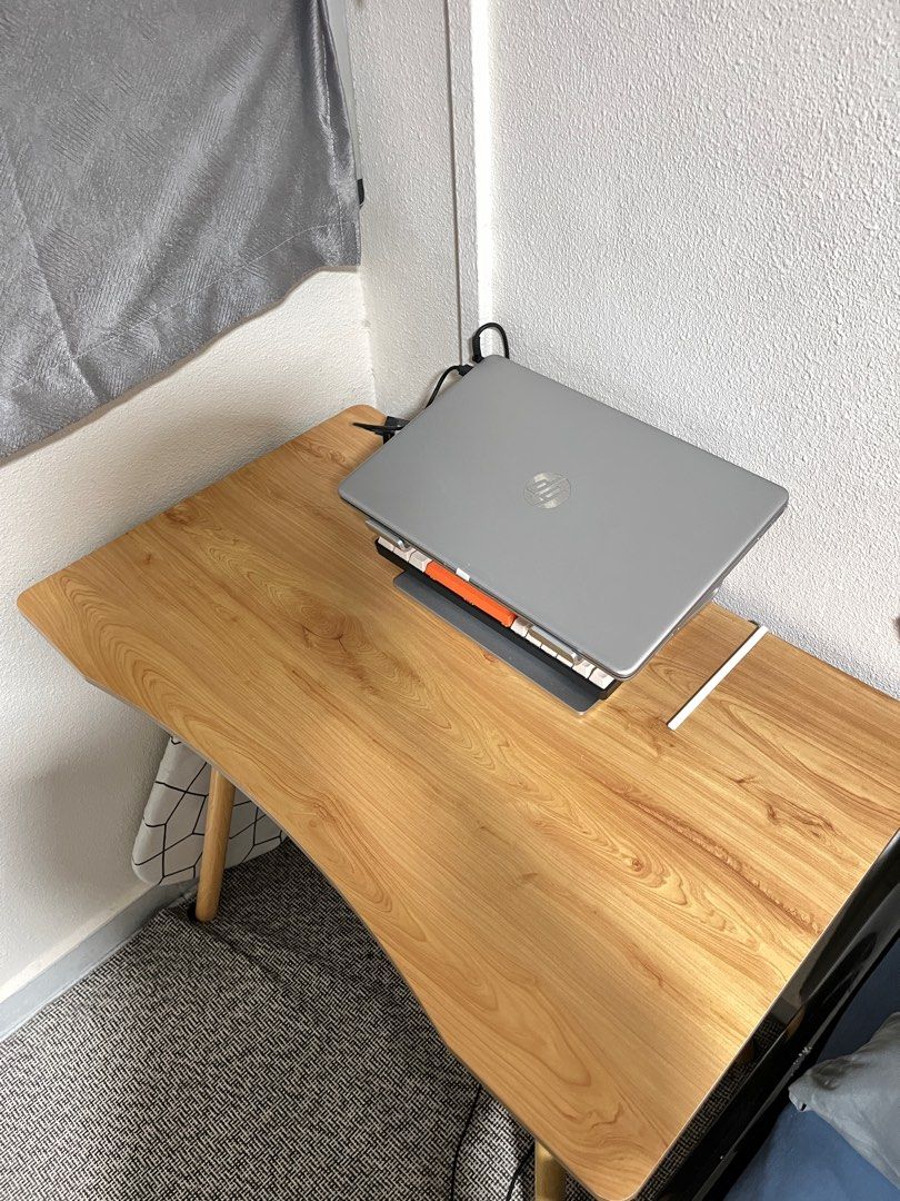 Study Table | Study Desk (Category: Tables & Sets) located in Singapore. Submitted by KSumSum (Listing ID 1331728150, Image 1). Description: Study table/Study desk -Table legs can be dismantled -Only table. Laptop is not for sale -Table is a bit shaky even the legs are tighten -Pls arrange ur own delivery -Pick up under blk787 .