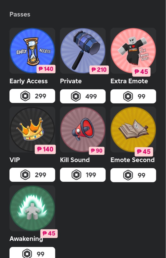 THE STRONGEST BATTLEGROUND TSB GAMEPASSES GAMEPASS GAME PASS PASSES GP