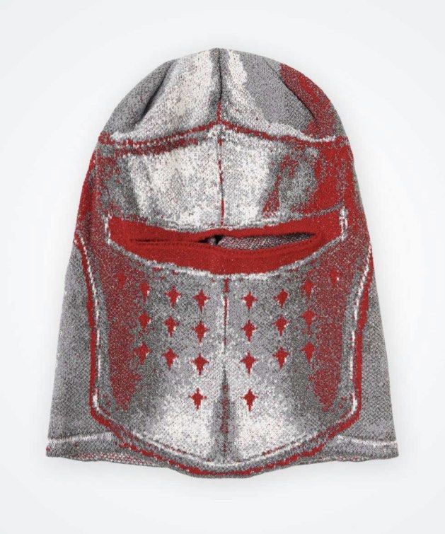 THUG CLUB Jacquard Web Stud Beanie_Red 帽子
