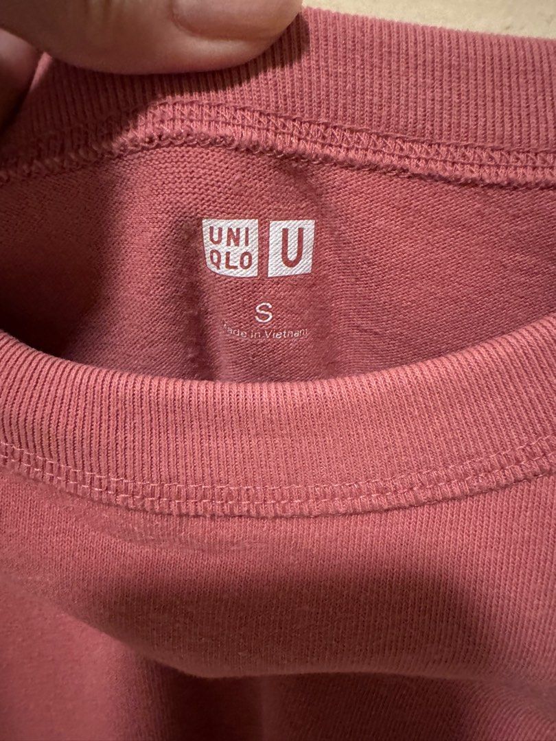 Uniqlo U Pink Shirt (Category: Tshirts & Polo Shirts ) located in San Juan City. Submitted by nikkideleon (Listing ID 1331714641, Image 2). Description: Like new Pink Uniqlo U Shirt! - Great condition, rarely used - Size: S (M for women) .