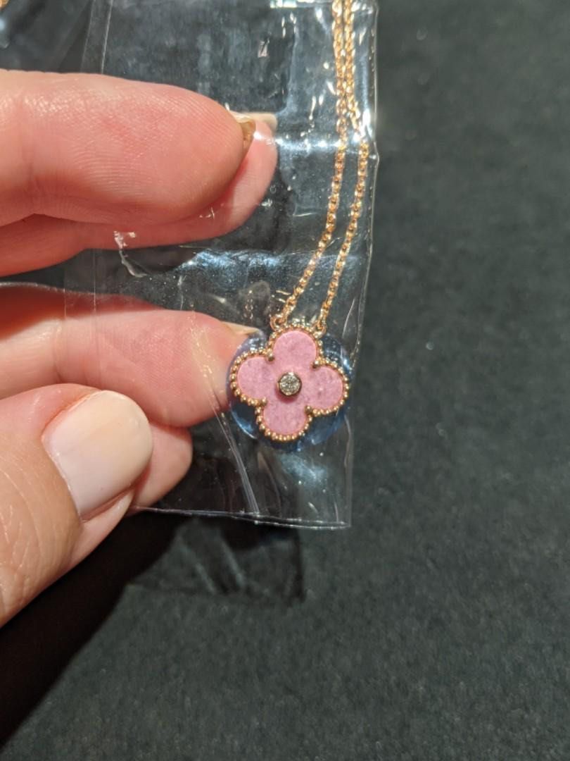 Rhodonite Pendant Vca Holiday Pendant 2021 Van Cleef Arpels