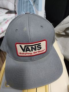 Vans Cap Snap Back Gray White One Size Adjustable Embroidered64216419455747110