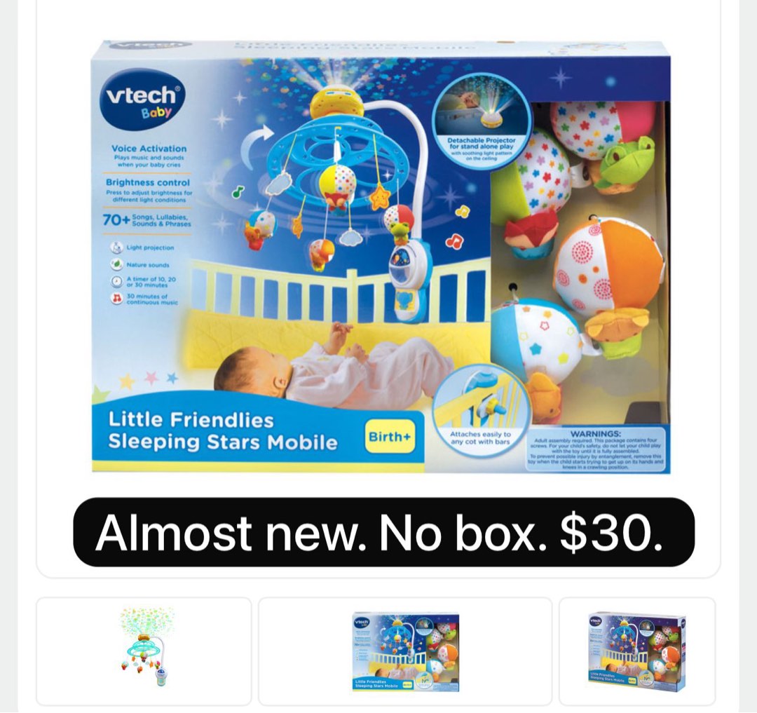 VTech Cot Mobile Babies Kids Infant Playtime on Carousell