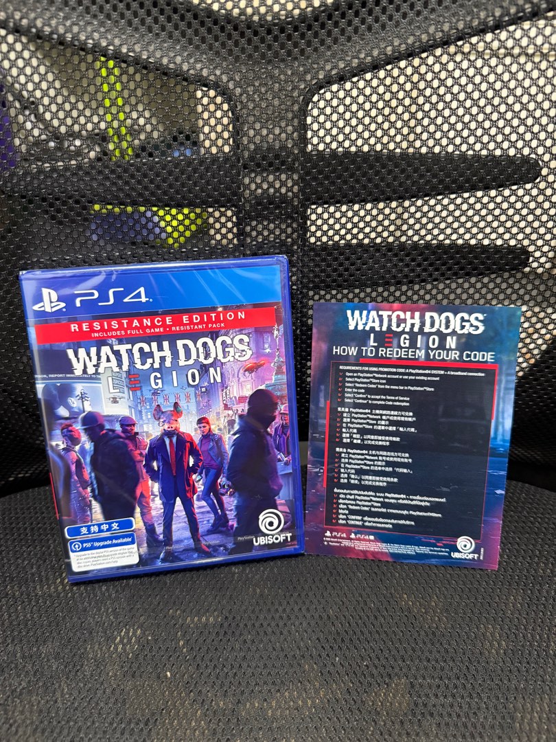 Watch Dogs Legion Resistance Edition PS4 With Unused Code Sealed, Video
