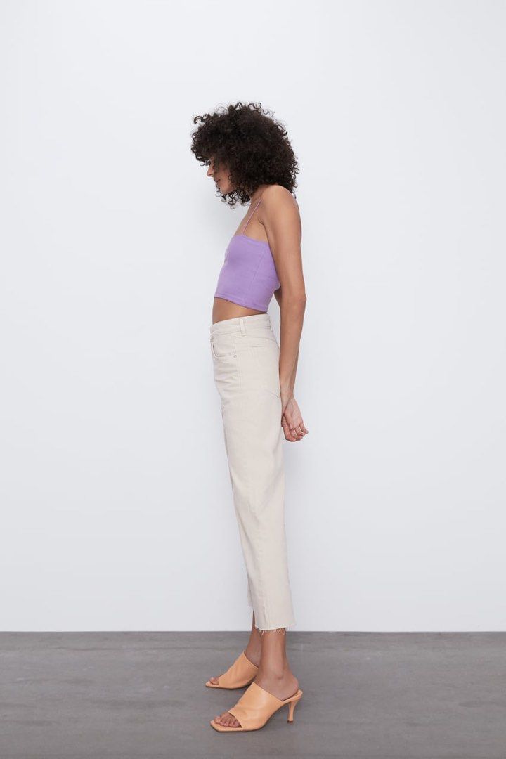 Zara Hi Rise Culotte Jeans