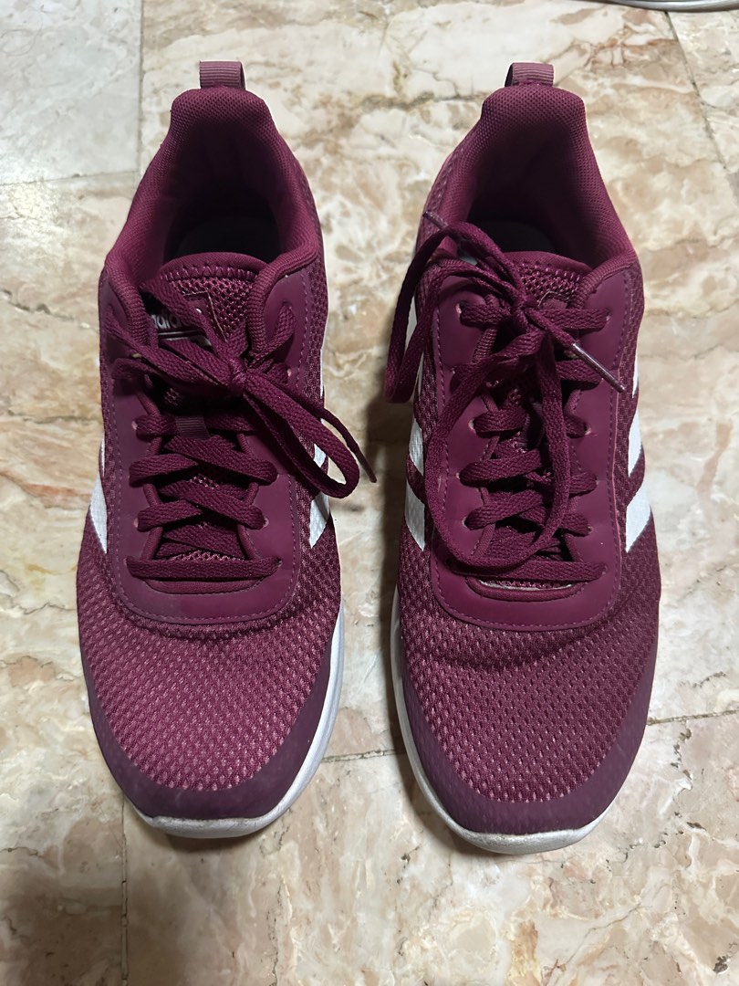 ADIDAS Womens Cloudfoam Element Race Mystery Ruby White Trace Maroon Women s Fashion Footwear Sneakers on Carousell