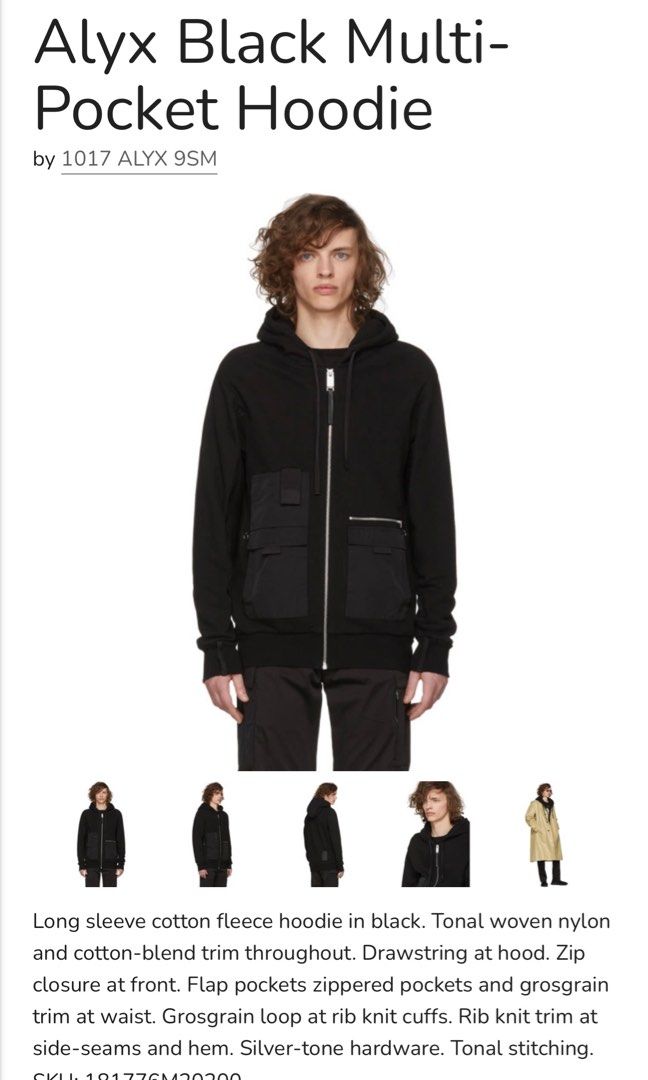 Alyx zip up hoodie shop