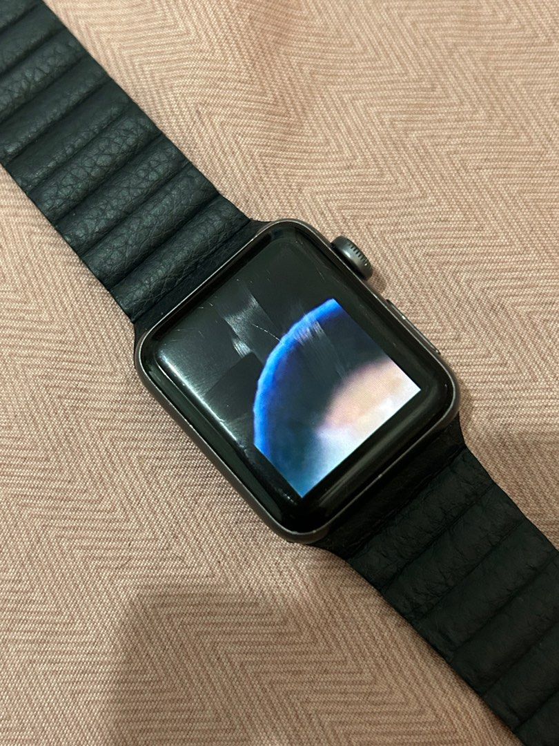 APPLE WATCH3 38 SGAL BK130-200 201809 美品 【公式通販】