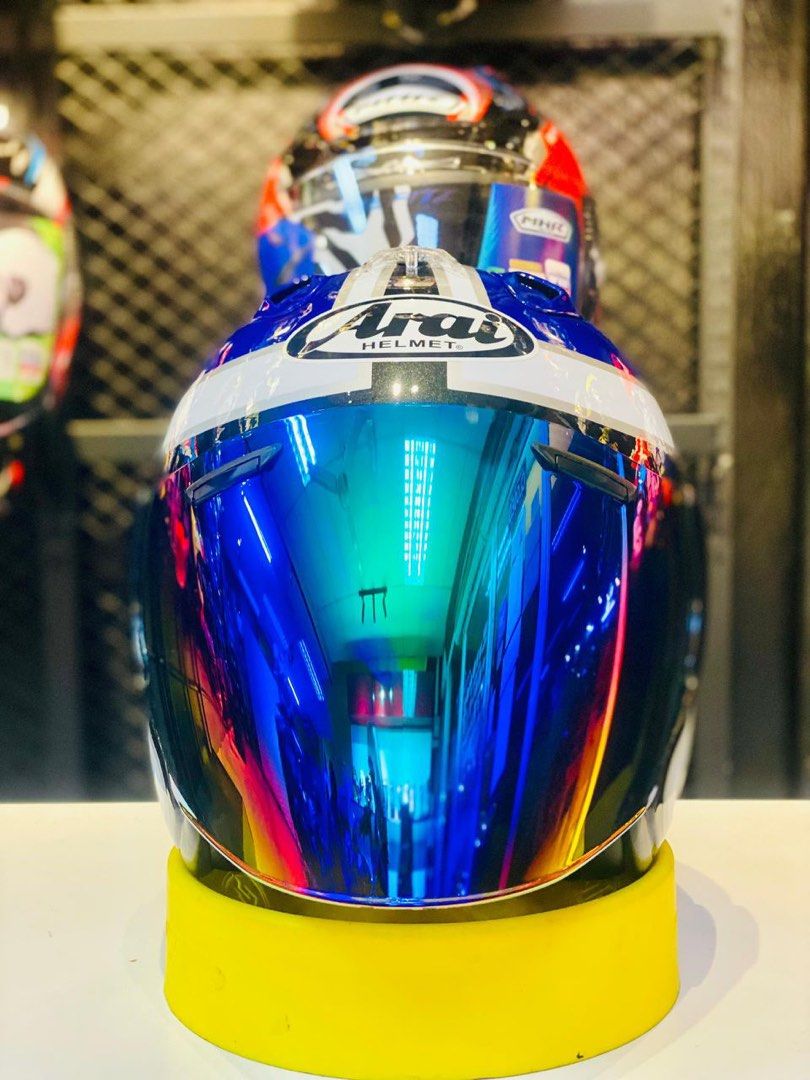 Arai ram 3 speed king blue, Motorcycles, Motorcycle Apparel on