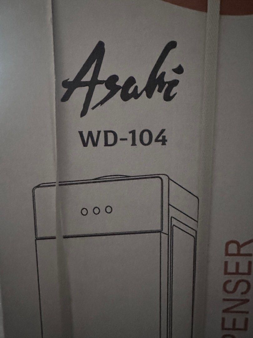 Asahi wd 140 water diapenser (Category: Water Purifiers & Dispensers) located in Paranaque City. Submitted by marchesa (Listing ID 1328611013, Image 2). Description: Pick up or delivery.