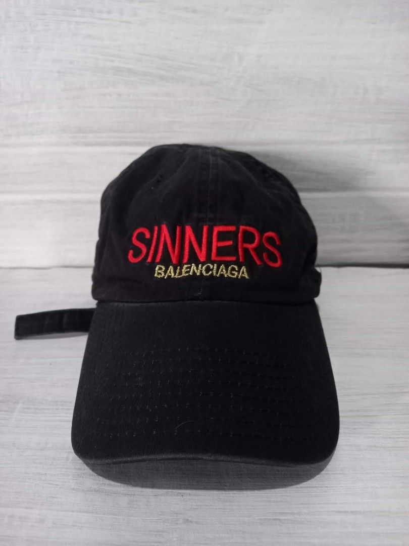 Balenciaga sinners cap fake best sale