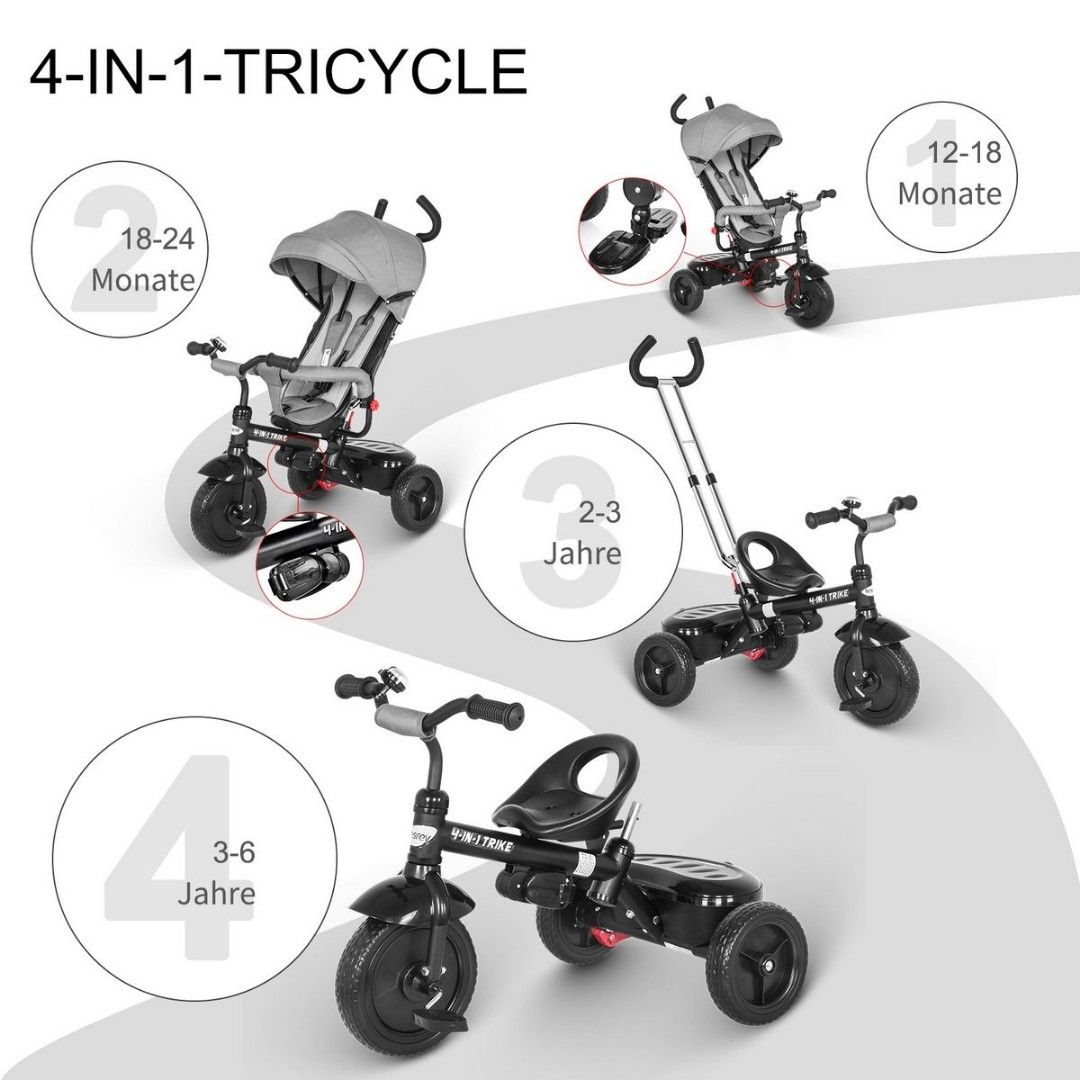 Besrey 4 in 1 trike top