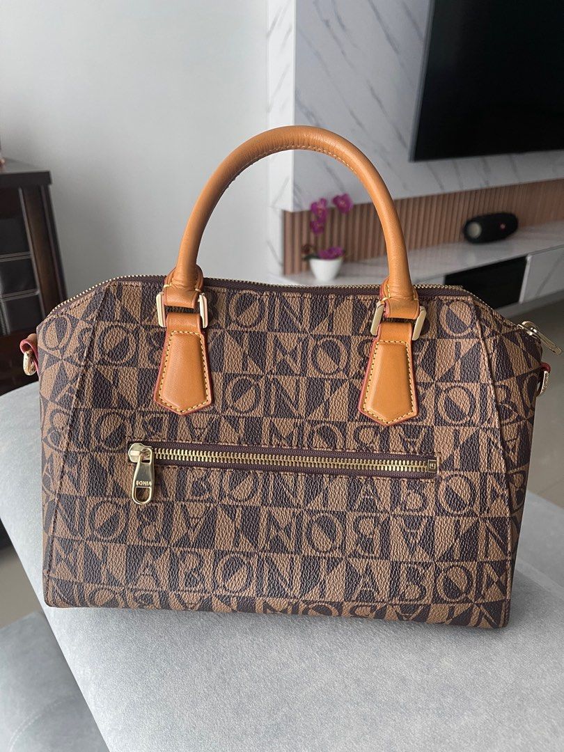 Bonia Monogram Satchel Bag Luxury Bags Wallets on Carousell