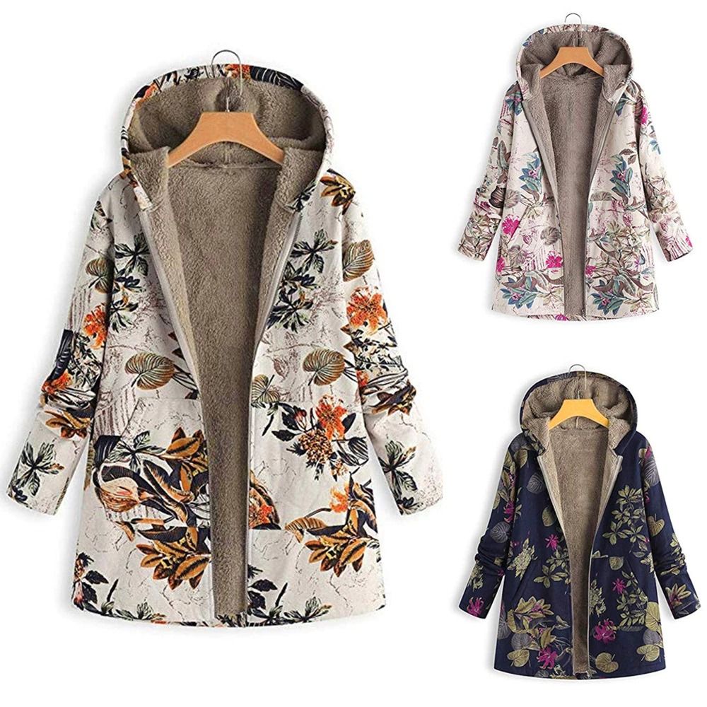 Floral print winter coat new arrivals