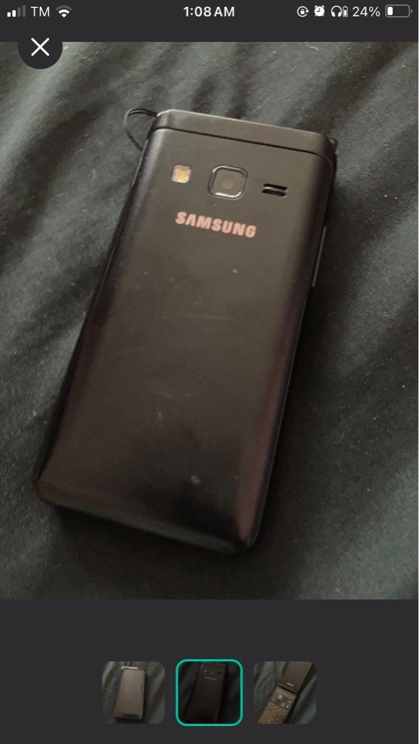 FS: Samsung Folder 2 (2016) Flip phone (Category: Samsung) located in Talavera. Submitted by truecloud.ec51c9 (Listing ID 1328759459, Image 3). Description: ✮ SAMSUNG GALAXY FOLDER 2 PM ONLY IF SURE NA ✮ Like new with some minimal scratches ✮ no issues, I can send additional pics and vids if requested:) you can use all social media apps and is very good for detoxing from socmed ✮ storage can be expanded with micro sd up to 128gb, single sim INCLU