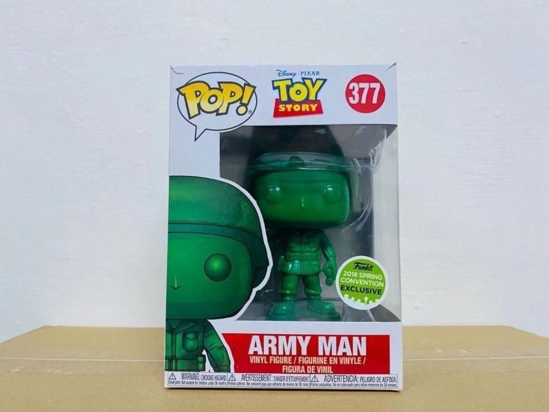 Funko pop 反斗奇兵Toy Story Army man #377 士兵, 興趣及遊戲, 玩具