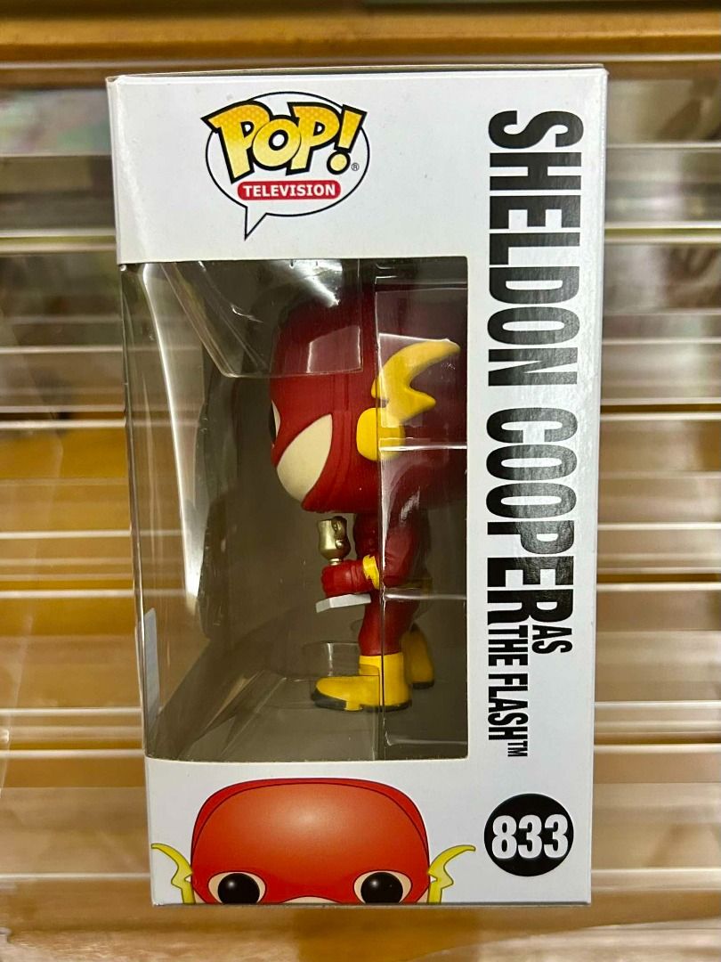 POP FUNKO TELEVISION BIG BANG THEORY SHELDON COOPER AS THE FLASH N°833