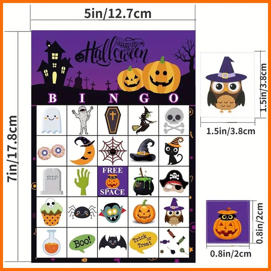 Halloween Bingo Game for Party (Category: Board Games & Puzzles) located in Mandaluyong City. Submitted by carmelaes (Listing ID 1328688897, Image 3). Description: .