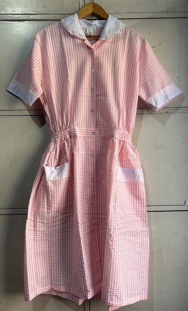 Helper Maid Uniform Dress (Category: Dresses) located in Manila. Submitted by hopestreet (Listing ID 1328675963, Image 1). Description: Helper Maid Uniform Dress Brand New Brand: Monique *not a direct seller, items were bought for use of our helpers at home P350 per piece Will give discount if you will get 3 or more Available in assorted colors/patterns XL - pink, green, blue, beige L - blue, beige M - blue, beige Measurements when laid flat: XL 