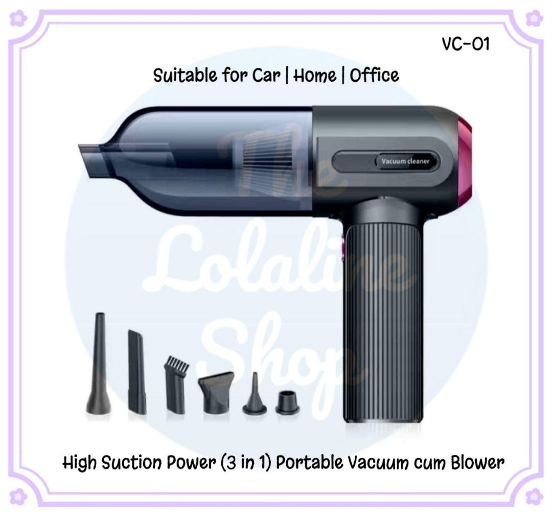 High Power Portable Type C Charging Handheld Vacuum Cleaner with Blower ...