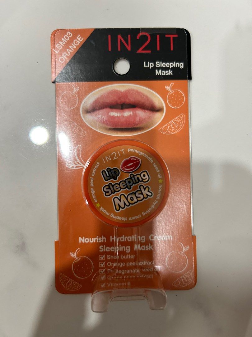 IN2IT Lip Sleeping Mask LSM03 Orange, Beauty & Personal Care, Oral Care