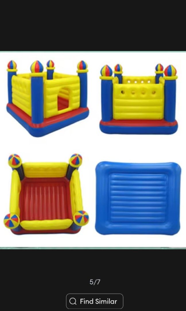 Intex inflatable castle (Category: Infant Playtime) located in Manila. Submitted by prettyme101395 (Listing ID 1328675881, Image 3). Description: used twice Good as new.