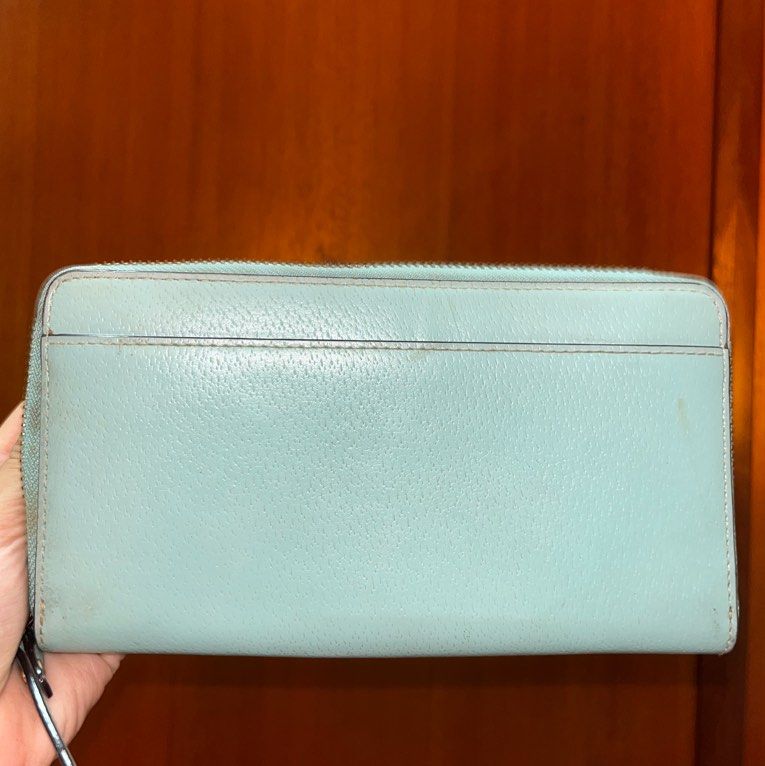 kate spade long wallet turquoise green