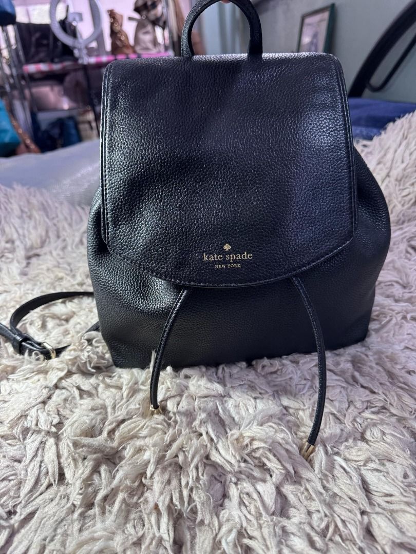 KATE SPADE MULBERRY STREET SMALL BREEZY BLACK PEBBLED LEATHER BACKPACK Women s Fashion Bags Wallets Backpacks on Carousell