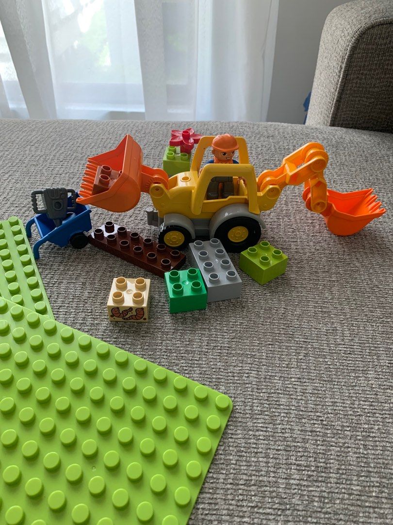Lego Duplo Backhoe Loader Hobbies Toys Toys Games on Carousell