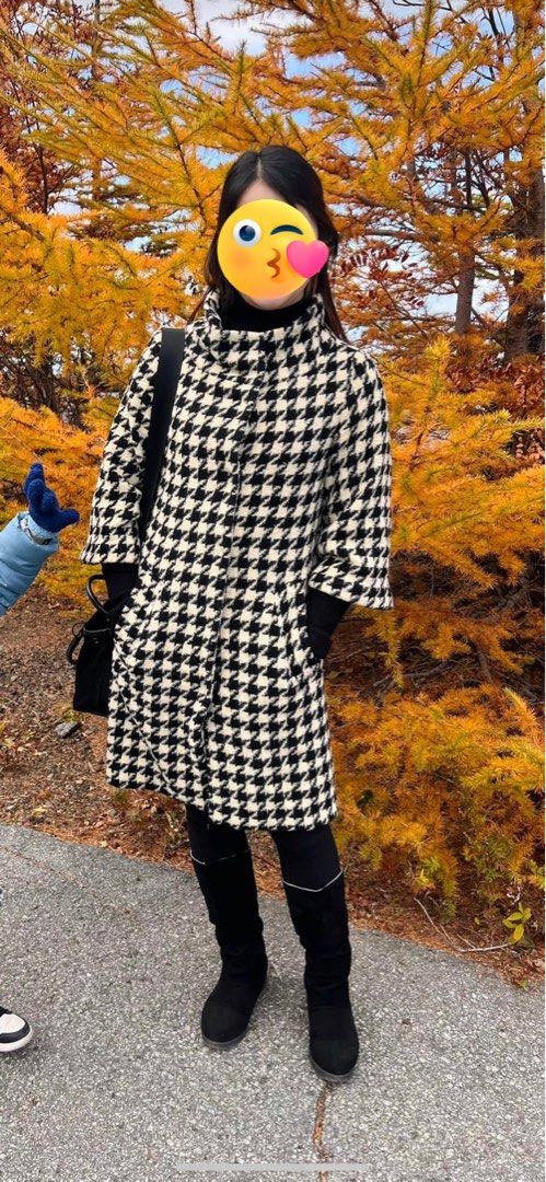 Lightweight wool coat, Houndstooth patter coat, Short wool coat (Category: Coats, Jackets and Outerwear) located in Quezon City. Submitted by chamibee (Listing ID 1328725855, Image 3). Description: .