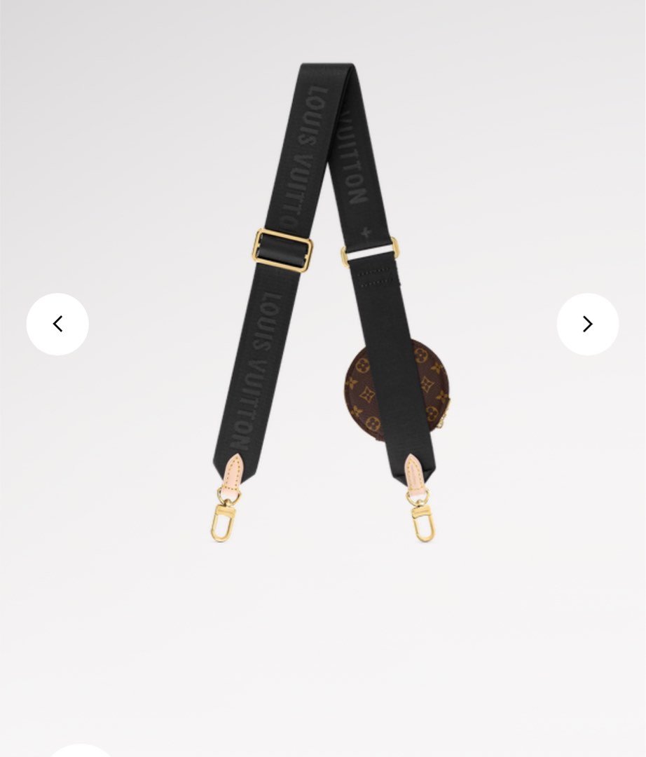 LV Bandouliere bag strap black Luxury Accessories on Carousell