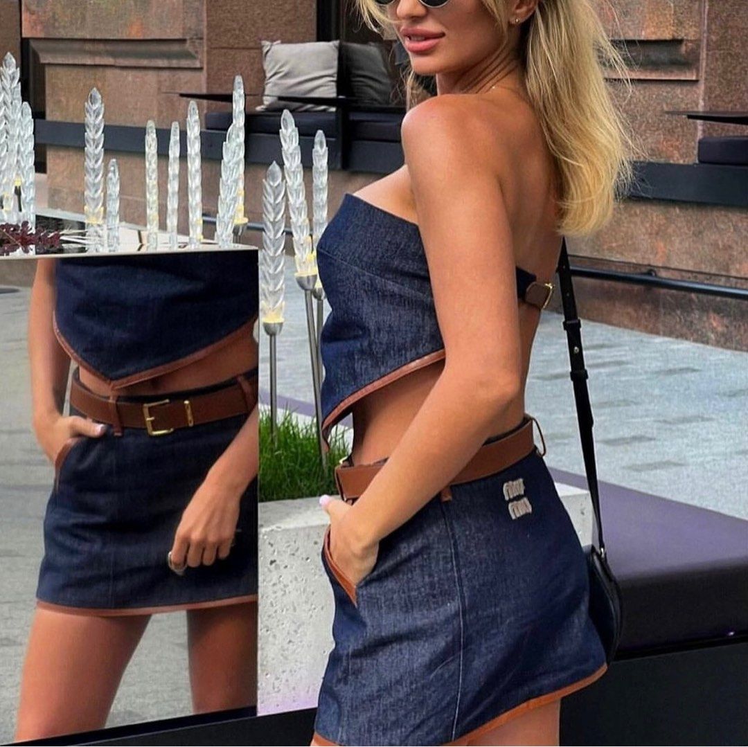Tube top and skirt set on sale