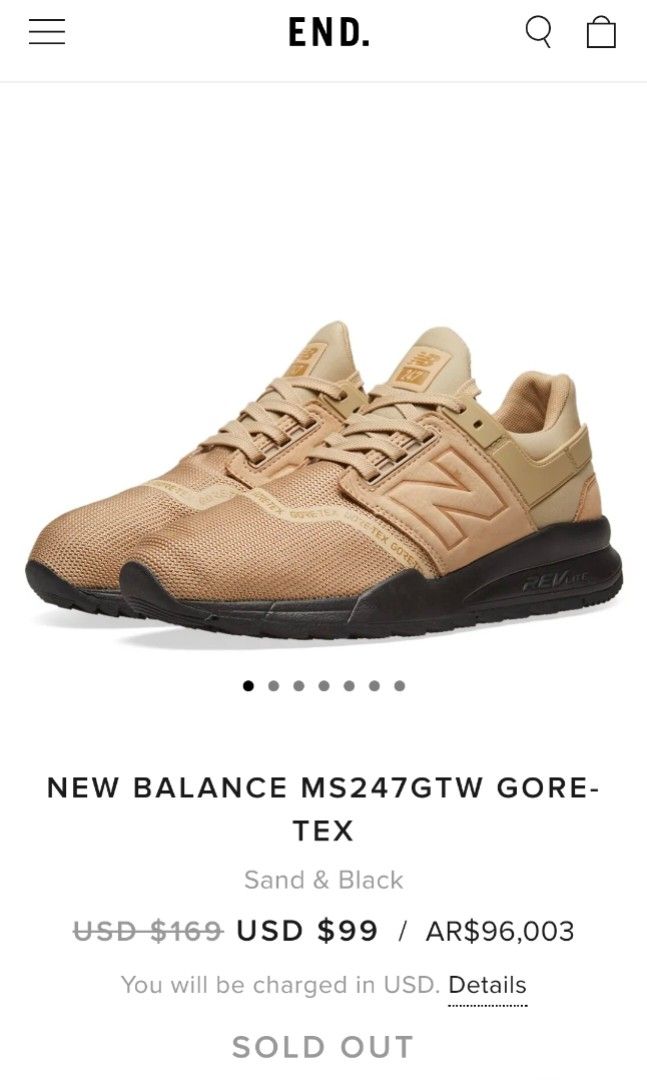 New Balance MS247 Goretex Carousell