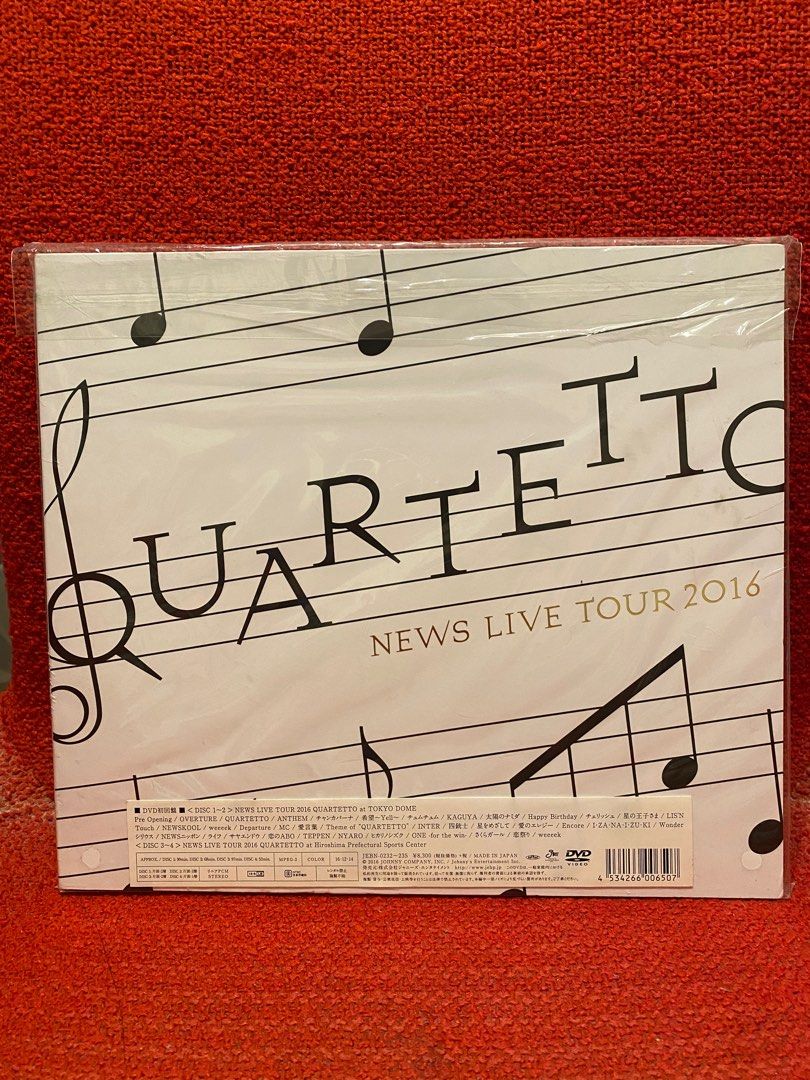 中古】NEWS LIVE TOUR 2016 QUARTETTO(初回盤) [Blu-ray] NEWSNEWS