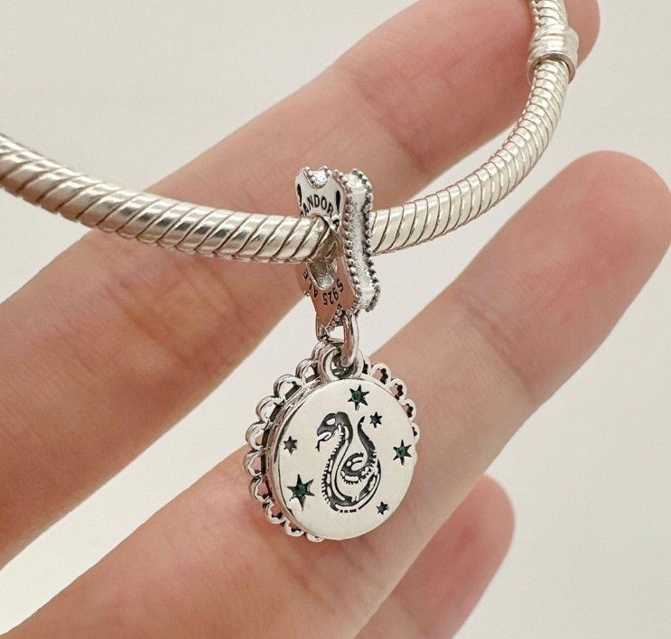 Pandora harry Potter Slytherin charm pendant silver Pandora Women s Fashion Jewelry Organizers Charms on Carousell