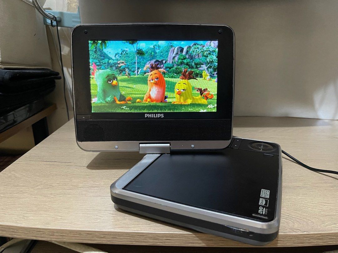 Philips Portable DVD CD Mp3 USB Player 220v Rechargeable 7 inches, TV ...