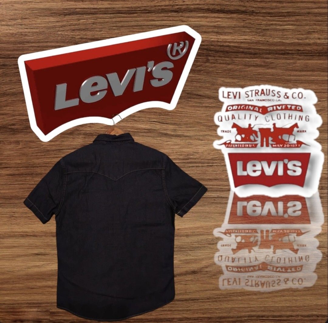 Polo levis short sleeve denim (Category: Tshirts & Polo Shirts ) located in Baguio. Submitted by watmamawat84355 (Listing ID 1328628297, Image 2). Description: MADE IN BANGLADESH.