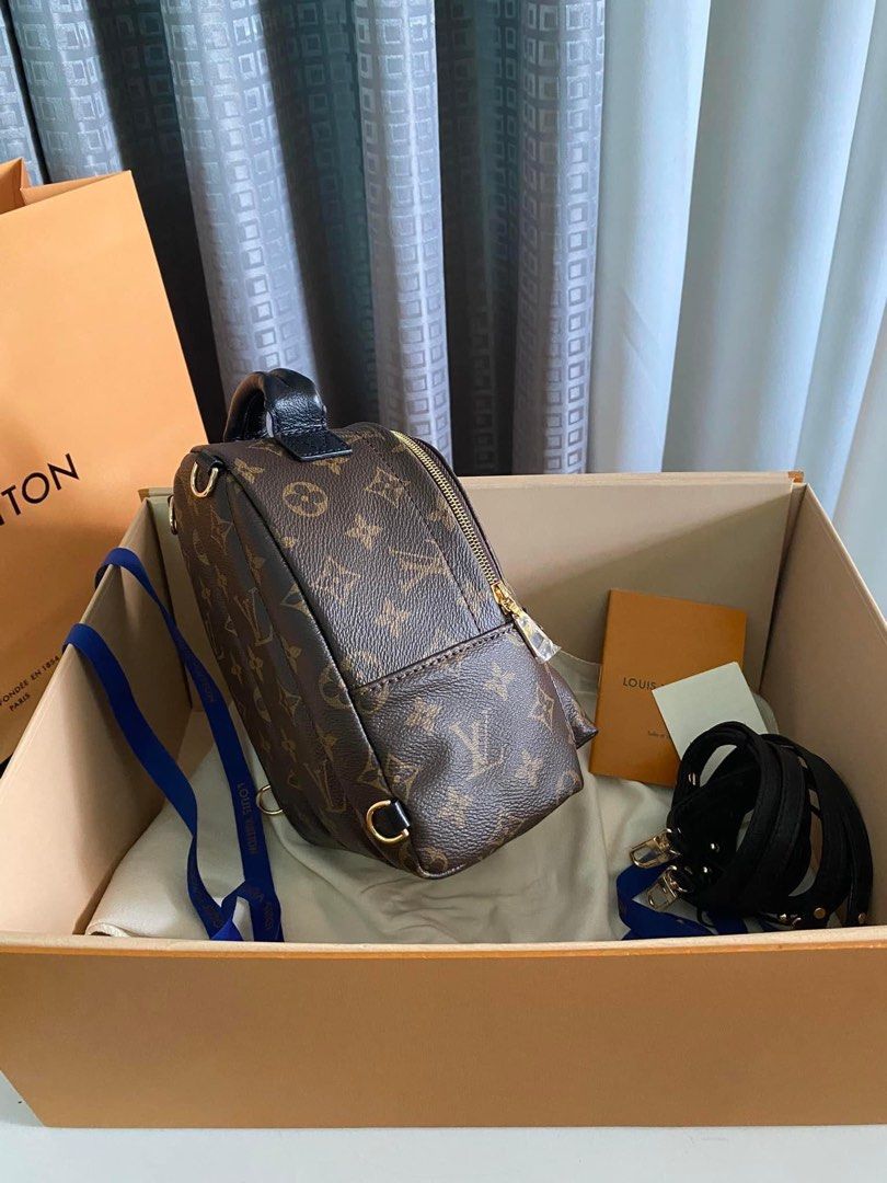 PRETTY! 😍 SALE! LV PALM SPRING MINI BACKPACK / SLING BAG (Category: Luxury Bags & Wallets) located in Pasig City. Submitted by gluxerare (Listing ID 1328627255, Image 3). Description: Super Pretty Bag! Complete Inclusions Packaging Gift! ❤️ from 24.5k!! Rare to find! first to get! 🥰💯.