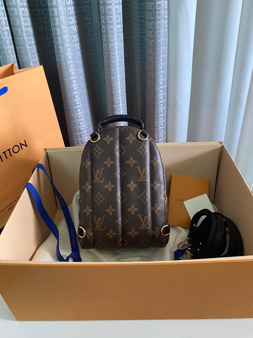 PRETTY! 😍 SALE! LV PALM SPRING MINI BACKPACK / SLING BAG (Category: Luxury Bags & Wallets) located in Pasig City. Submitted by gluxerare (Listing ID 1328627255, Image 2). Description: Super Pretty Bag! Complete Inclusions Packaging Gift! ❤️ from 24.5k!! Rare to find! first to get! 🥰💯.