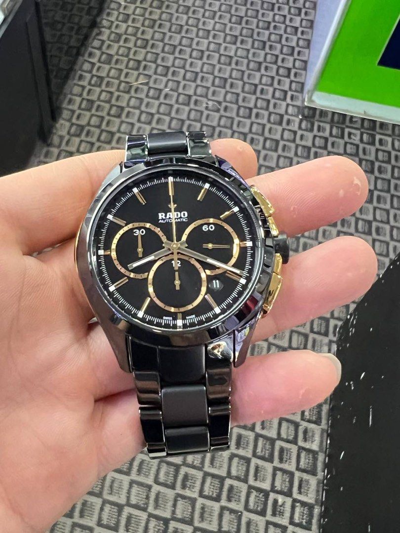 RADO HYPERCHROME CERAMIC SWISS MADE AUTOMATIC CHRONOGRAPH R32277152 Men s Fashion Watches Accessories Watches on Carousell