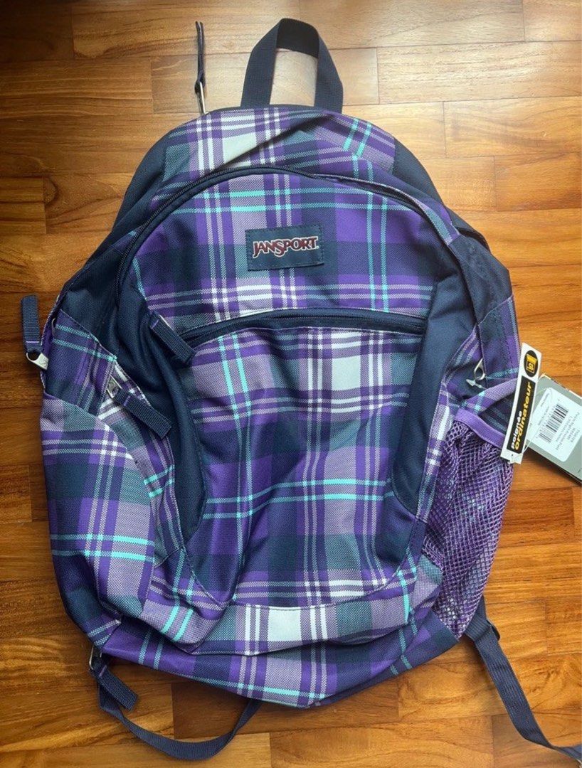 Ready stock school bag backpack Jansport wasabi series purple Women s Fashion Bags Wallets Backpacks on Carousell