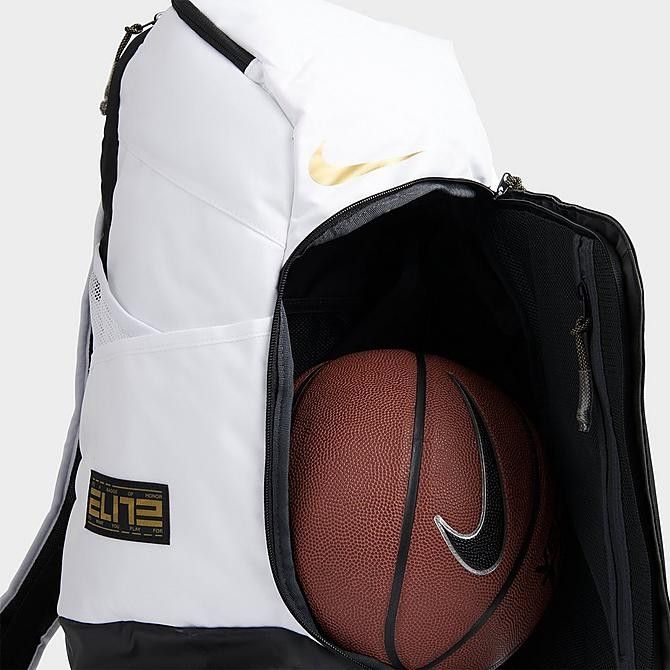 Nike hoops elite backpack black and gold store