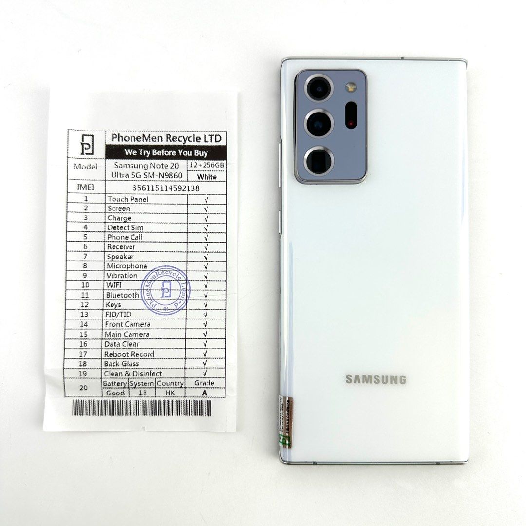 Samsung Galaxy Note 20 Ultra 12+256GB, 手提電話, 手機