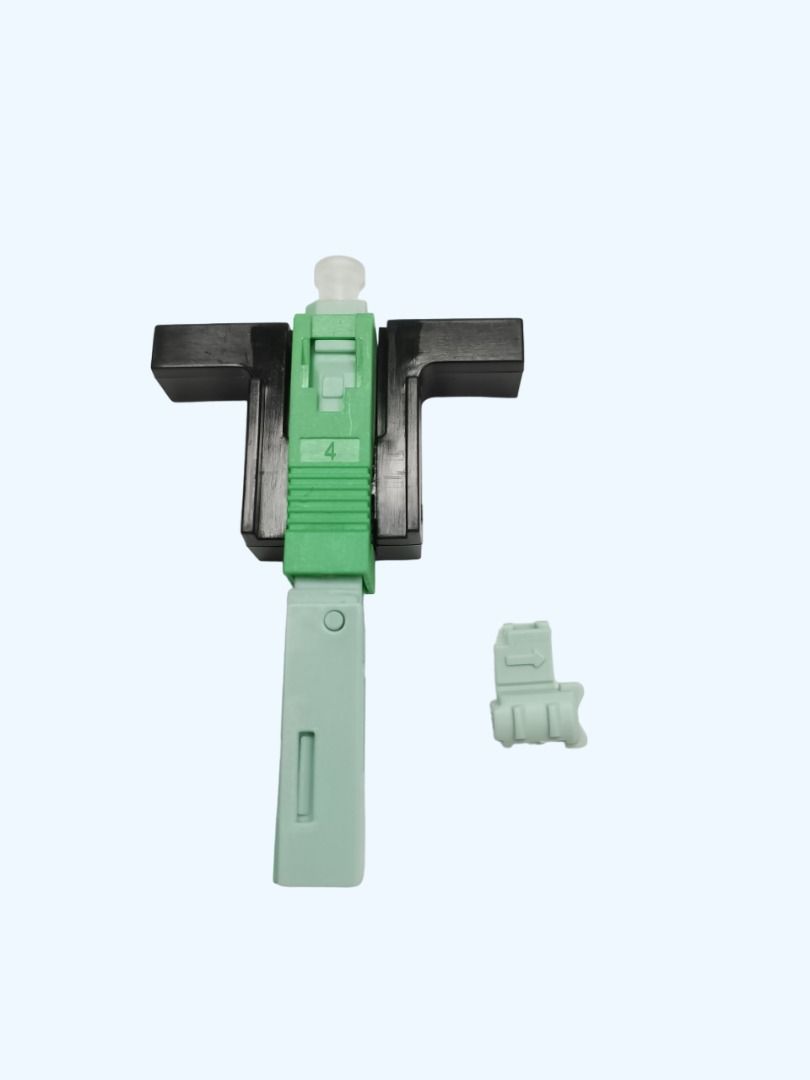 SC-APC GREEN CONNECTOR BUTTERFLY SHAPE, FIBER OPTIC FAST CONNECTOR ...